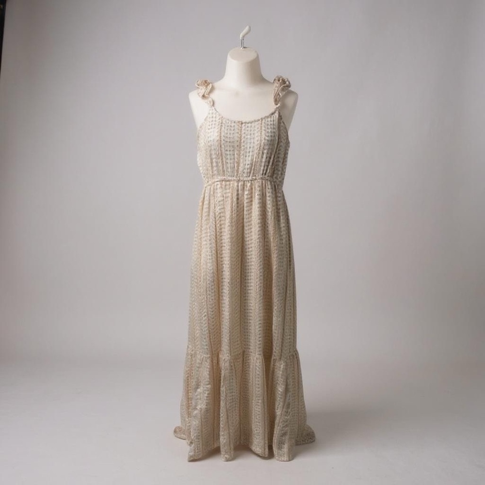 Jessica Simpson Ruffled Sleeve Maxi Summer Dress - Size M